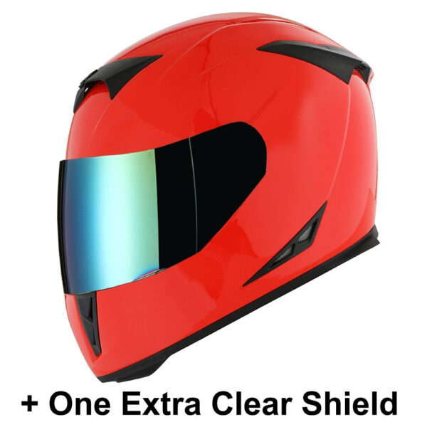 Motorcycle Full Face Helmet with Extra Shield - Image 39