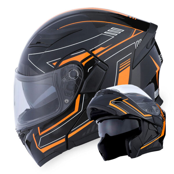 Motorcycle Modular Full Face Helmet with Dual Visor - Image 42