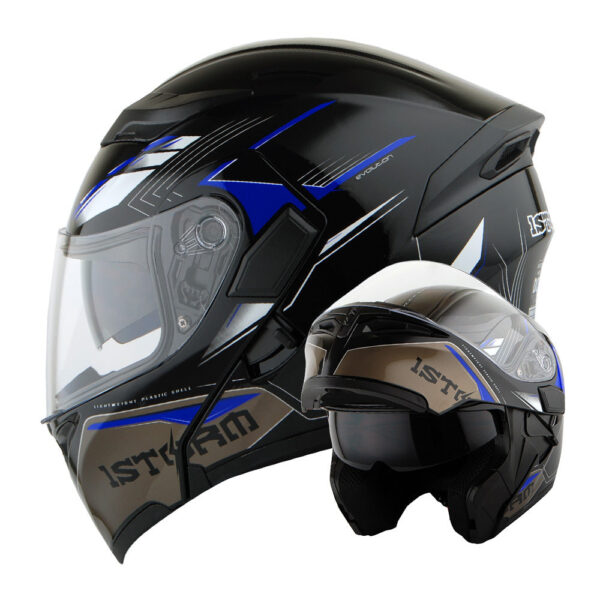 Motorcycle Modular Full Face Helmet with Dual Visor - Image 19